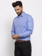 Jainish Blue Men's Cotton Printed Formal Shirt's ( SF 774Blue ) - Distacart