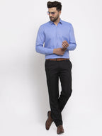 Jainish Blue Men's Cotton Printed Formal Shirt's ( SF 774Blue ) - Distacart