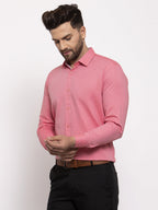 Jainish Red Men's Cotton Printed Formal Shirt's ( SF 774Coral ) - Distacart