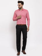 Jainish Red Men's Cotton Printed Formal Shirt's ( SF 774Coral ) - Distacart