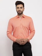 Jainish Peach Men's Cotton Printed Formal Shirt's ( SF 774Peach ) - Distacart