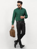 Jainish Olive Men's Solid Formal Shirts ( SF 777Olive ) - Distacart