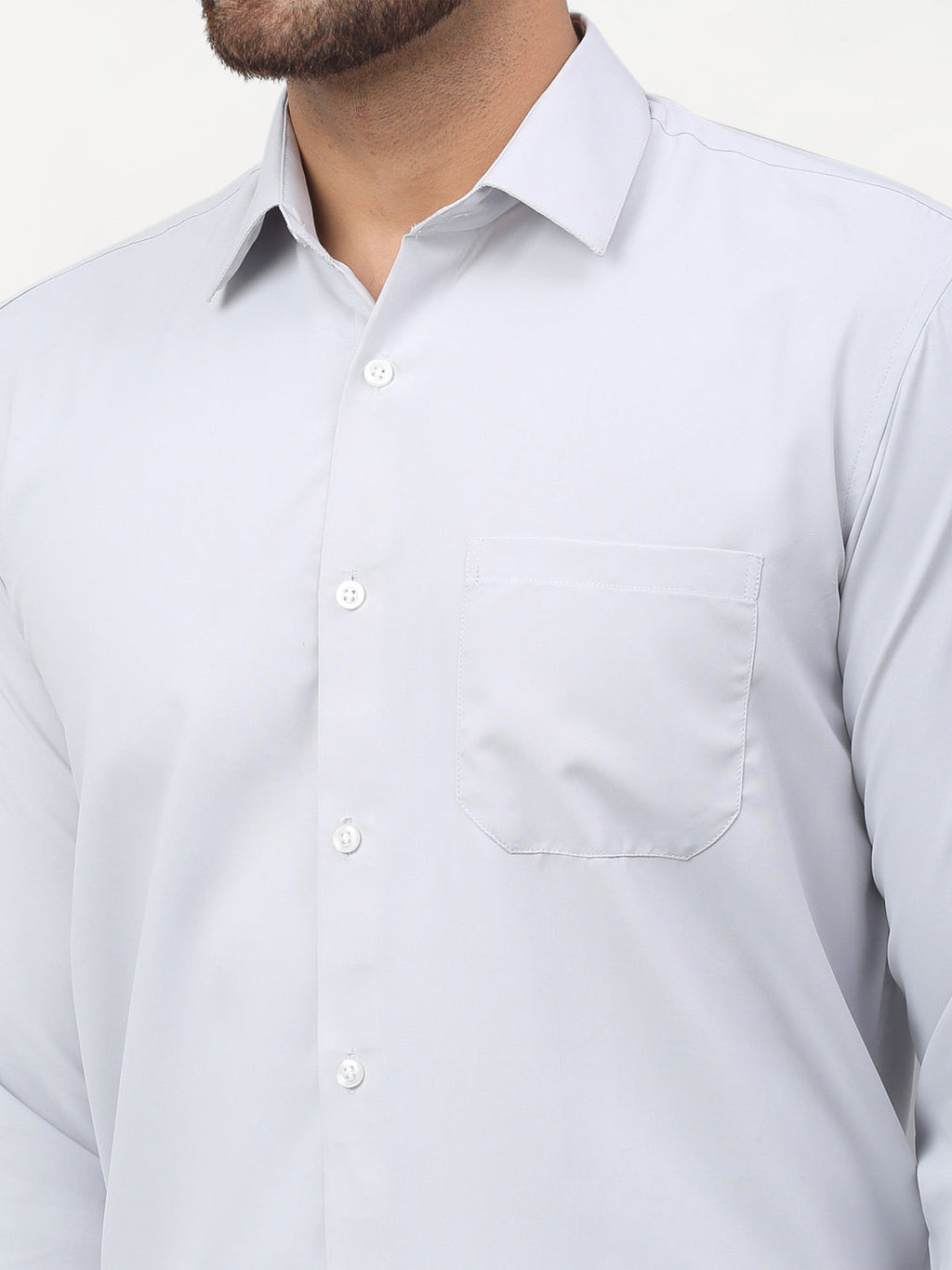 Jainish Silver Men's Solid Formal Shirts ( SF 777Steel-Grey ) - Distacart