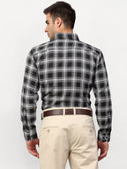 Jainish Black Men's Checked Formal Shirts ( SF 779Black ) - Distacart