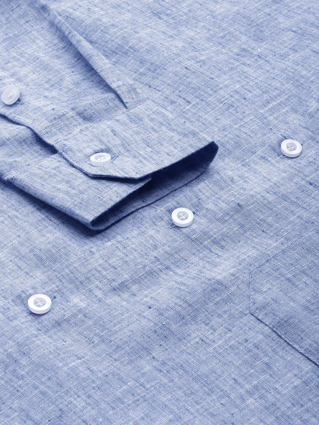 Jainish Blue Men's Solid Cotton Formal Shirt ( SF 782Blue ) - Distacart