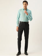 Jainish Green Men's Solid Cotton Formal Shirt ( SF 782Green ) - Distacart