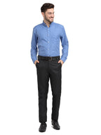 Jainish Blue Men's Button Down Collar Cotton Formal Shirt ( SF 785Light-Blue ) - Distacart
