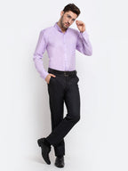 Jainish Purple Men's Button Down Collar Cotton Formal Shirt ( SF 785Light-Purple ) - Distacart
