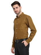 Jainish Olive Men's Button Down Collar Cotton Formal Shirt ( SF 785Olive ) - Distacart