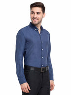 Jainish Teal Men's Button Down Collar Cotton Formal Shirt ( SF 785Teal ) - Distacart