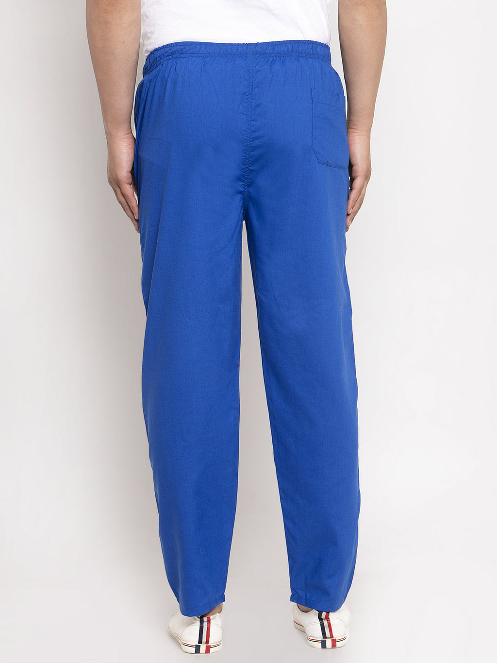 Jainish Men's Blue Solid Cotton Track Pants ( JOG 011Royal-Blue ) - Distacart