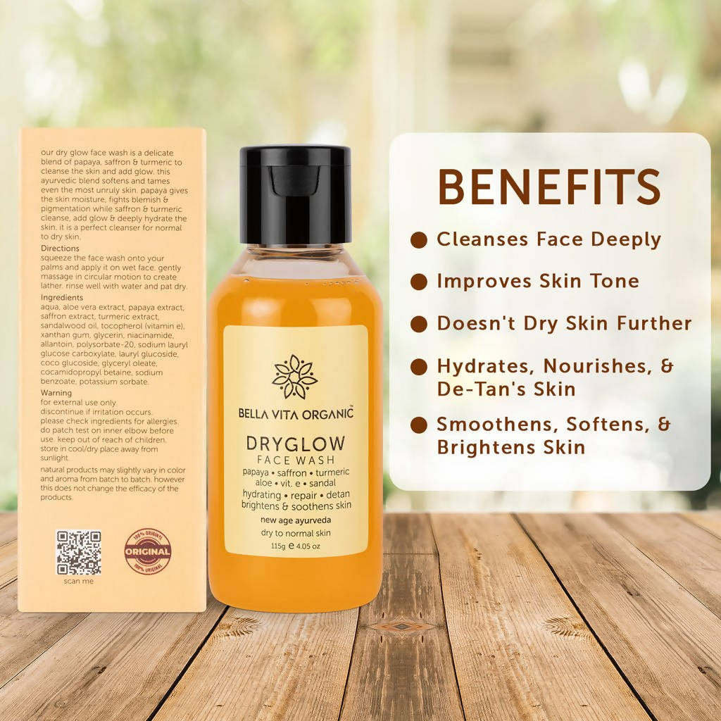 Bella Vita Organic Dryglow Face Wash