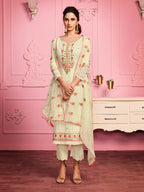 Myra Blush Pink Straight Cut Salwar Kameez