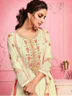 Myra Blush Pink Straight Cut Salwar Kameez