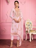 Myra Yellow Embroidered Salwar kameez