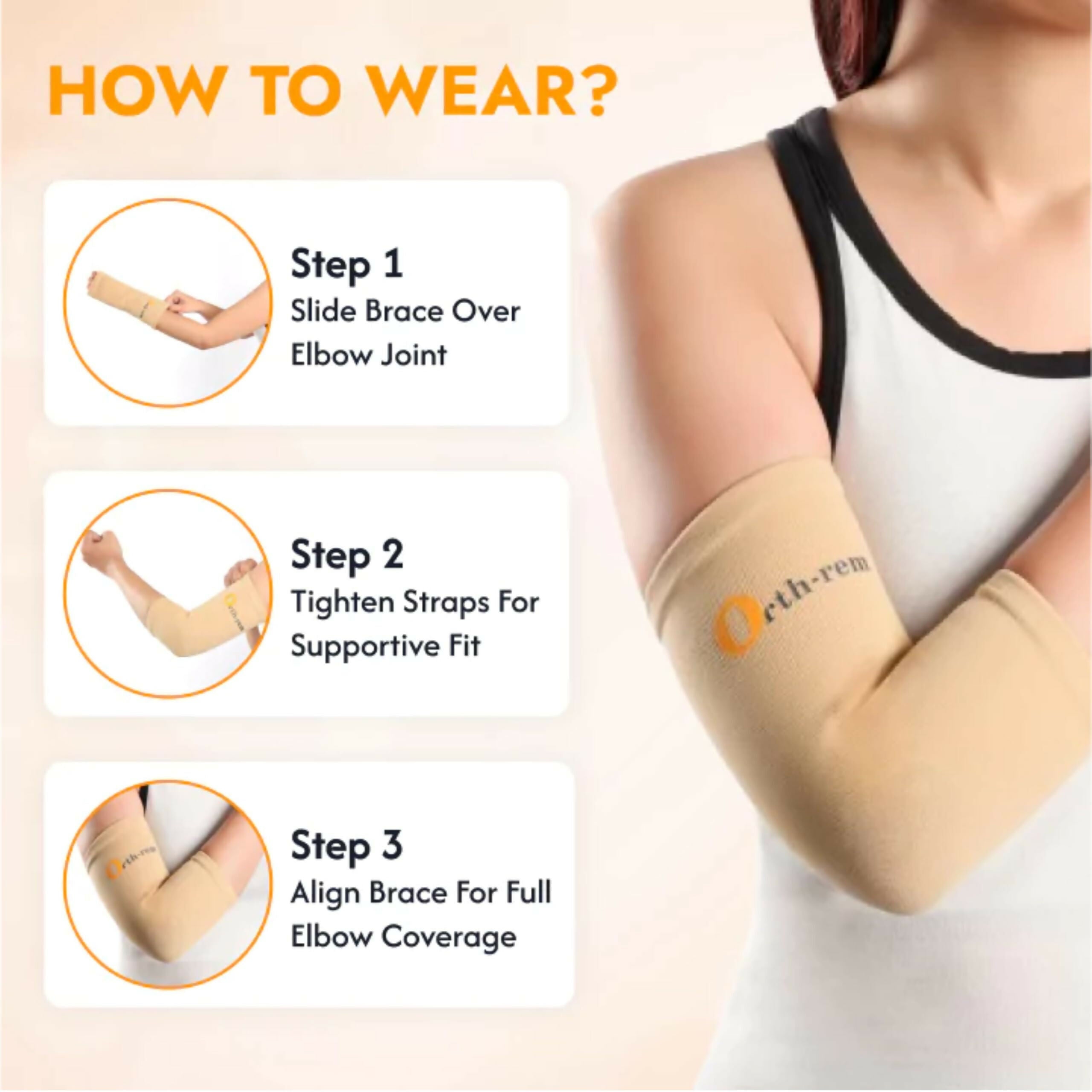 Orth-rem Elbow Support Brace For Men & Women (Pair) - Distacart