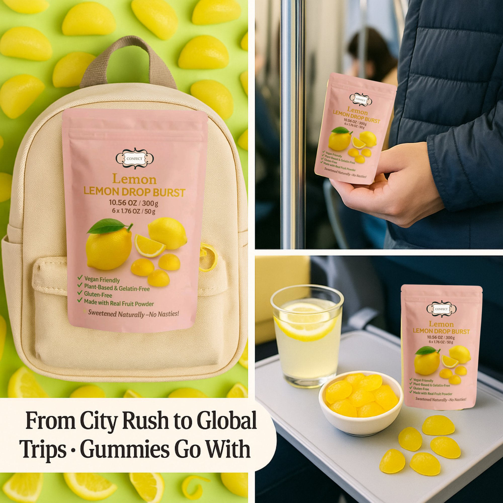 lemon drop burst gummies
