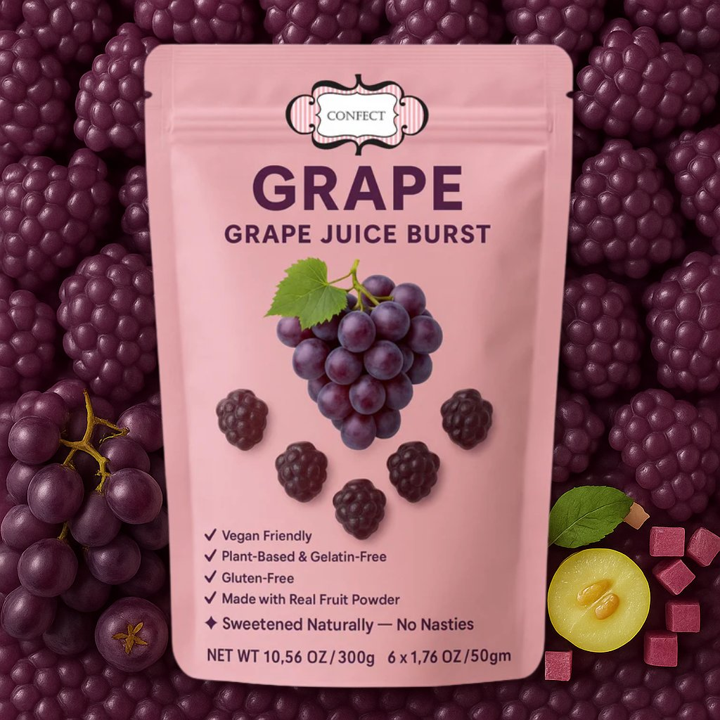 grape juice burst gummies