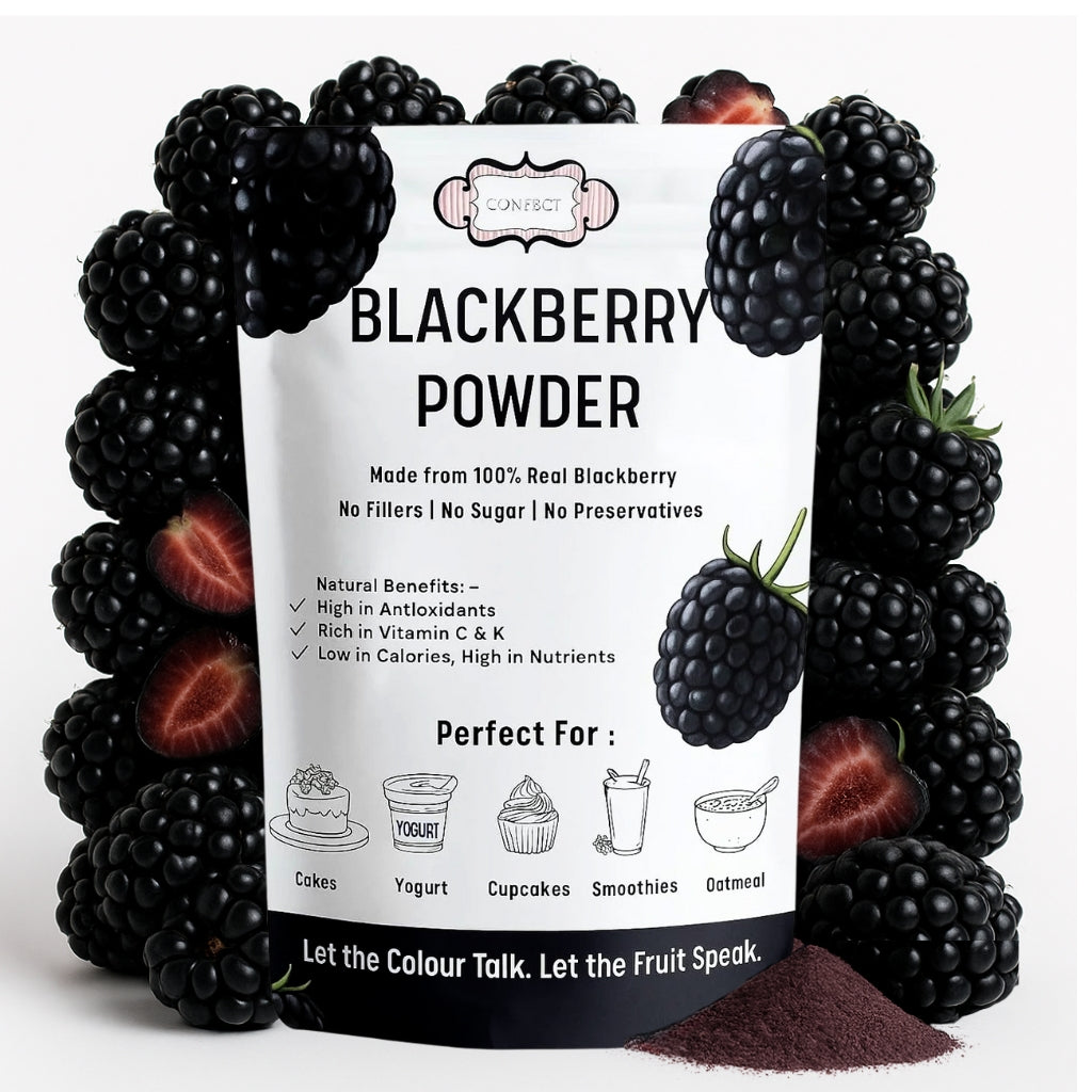 blackberry powder pure natural fruit powder for smoothies baking beverages juices tea diy recipes vegan gluten free no added sugar 100 gm