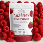rasberry fruit powder pure natural fruit powder for smoothies baking beverages juices tea diy recipes vegan gluten free no added sugar 100 gm