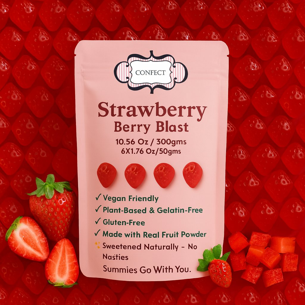 strawberry berry blast gummies