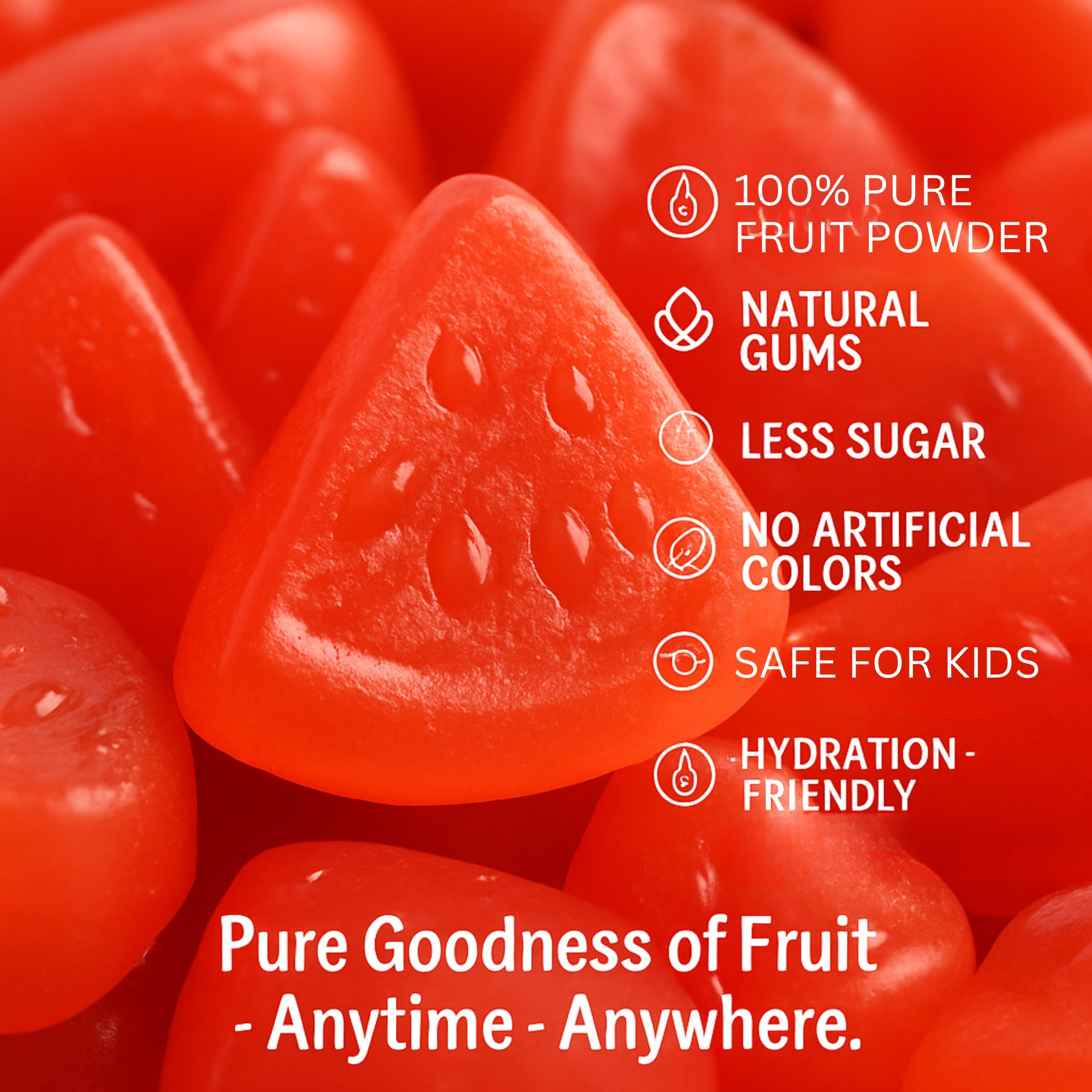 watermelon wave pop gummies