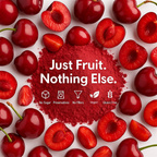 cherry powder pure natural fruit powder for smoothies baking beverages juices tea diy recipes vegan gluten free no added sugar 100 gm