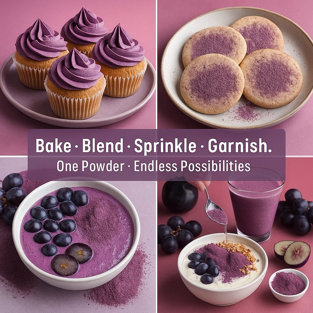 grapes fruit powder