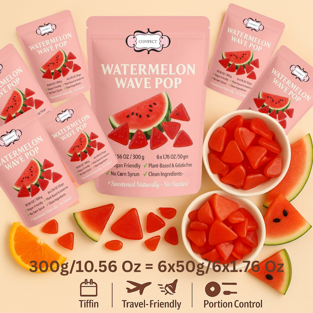 watermelon wave pop gummies