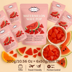 watermelon wave pop gummies