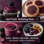 blackberry powder pure natural fruit powder for smoothies baking beverages juices tea diy recipes vegan gluten free no added sugar 100 gm