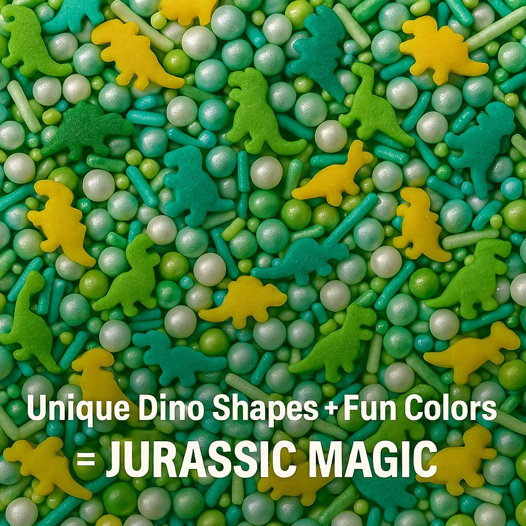 dino sprinkles for decorations 01 120 gm