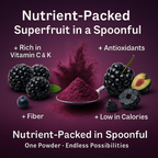 blackberry powder pure natural fruit powder for smoothies baking beverages juices tea diy recipes vegan gluten free no added sugar 100 gm