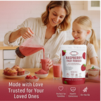 rasberry fruit powder pure natural fruit powder for smoothies baking beverages juices tea diy recipes vegan gluten free no added sugar 100 gm