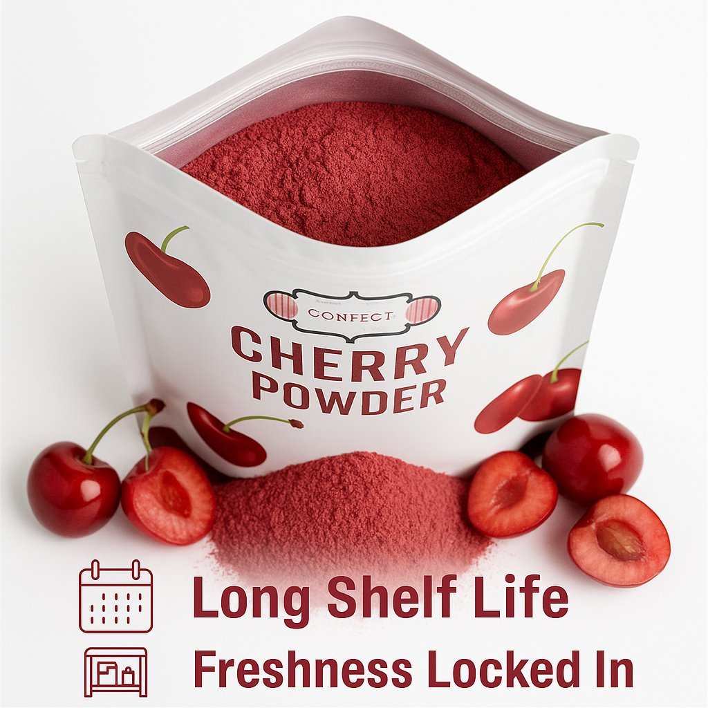 cherry powder pure natural fruit powder for smoothies baking beverages juices tea diy recipes vegan gluten free no added sugar 100 gm