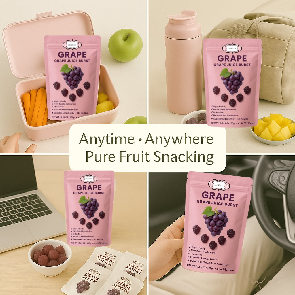 grape juice burst gummies