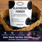 blackberry powder pure natural fruit powder for smoothies baking beverages juices tea diy recipes vegan gluten free no added sugar 100 gm