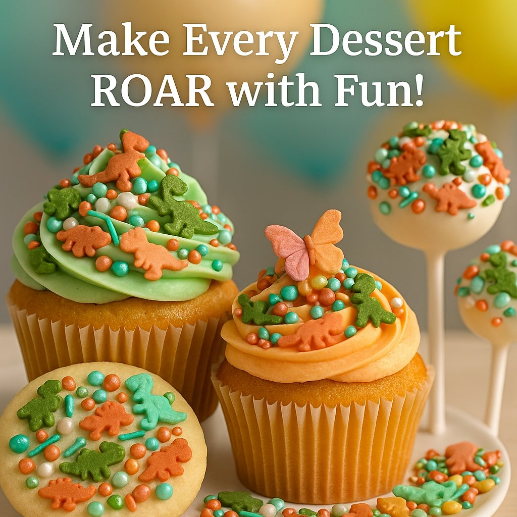 dino sprinkles for decorations 11 120 gm copy
