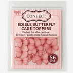 red pack of 56 edible wafer paper butterflies