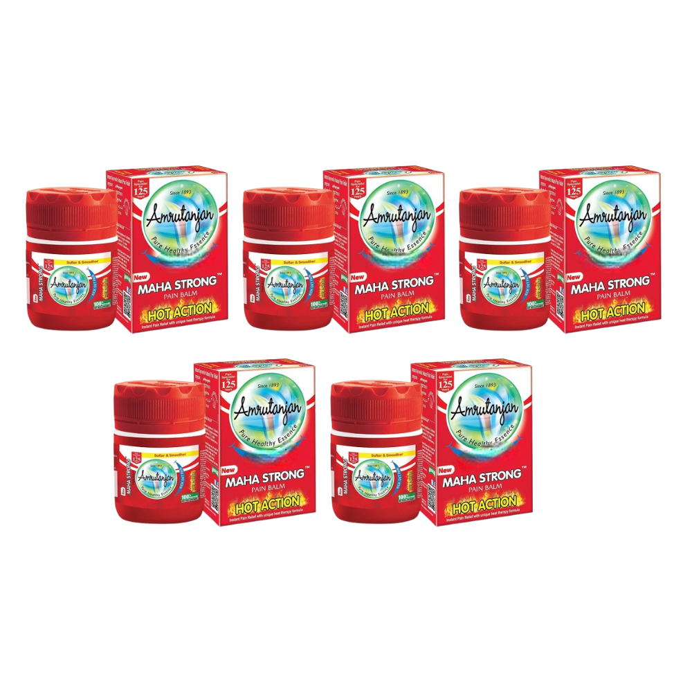 Amrutanjan Maha Strong Pain Balm Red - Distacart