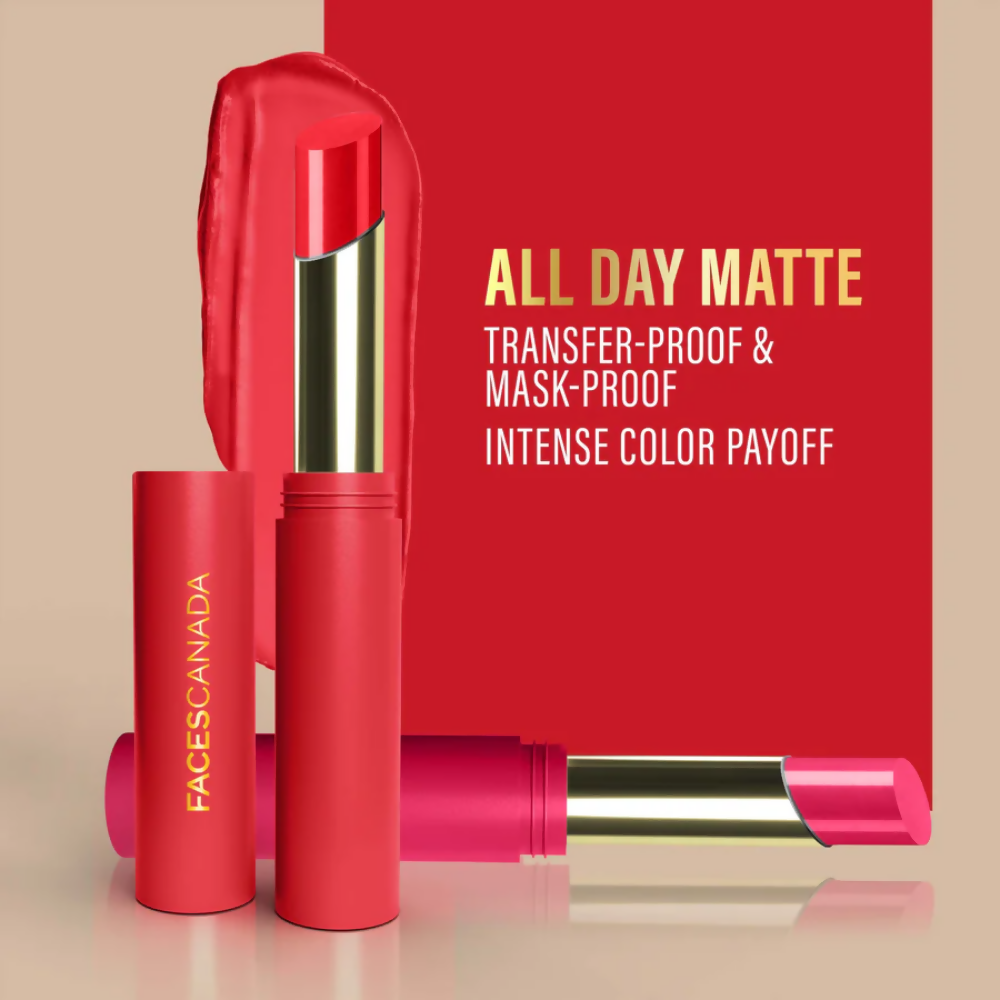 Faces Canada 3 in 1 LongStay Matte Lipstick - Sinful Peach 05