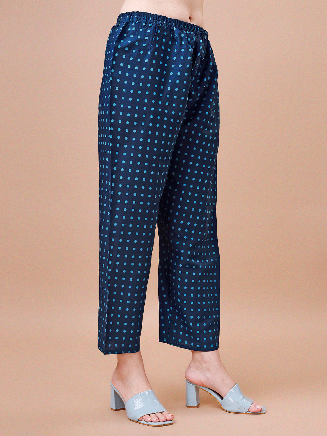 Embroidered And Striped Printed Indigo Kurta With Pant & Printed Dupatta, Multicolor - Hiral Fashion