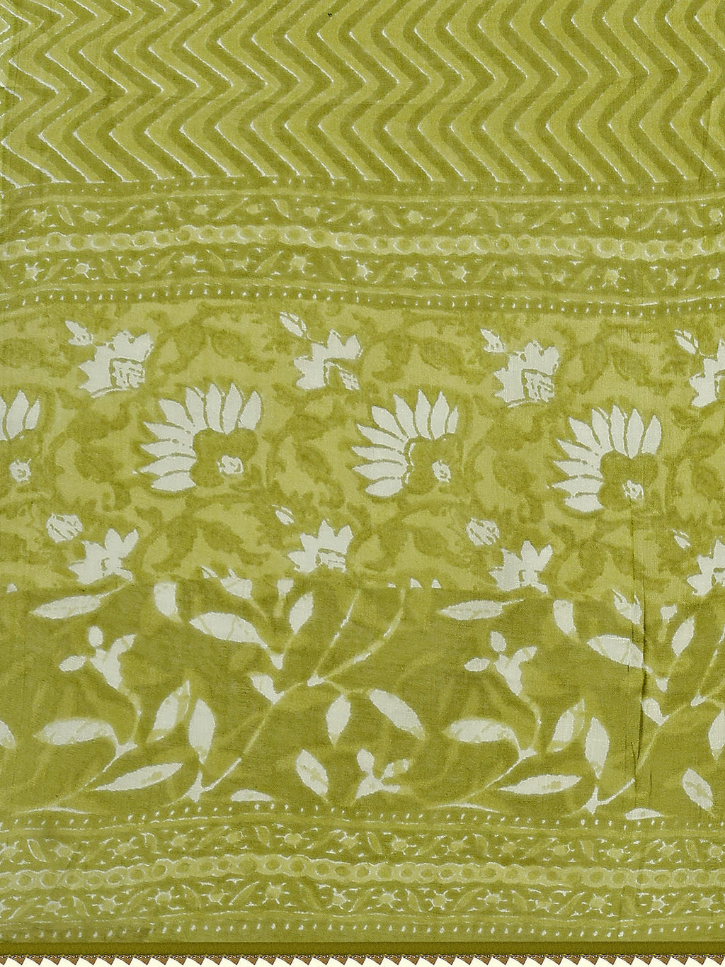 Embroidered & Floral Printed Cotton Kurta With Pant & Dupatta Set, Multicolor - Hiral Fashion - Distacart