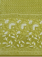 Embroidered & Floral Printed Cotton Kurta With Pant & Dupatta Set, Multicolor - Hiral Fashion - Distacart