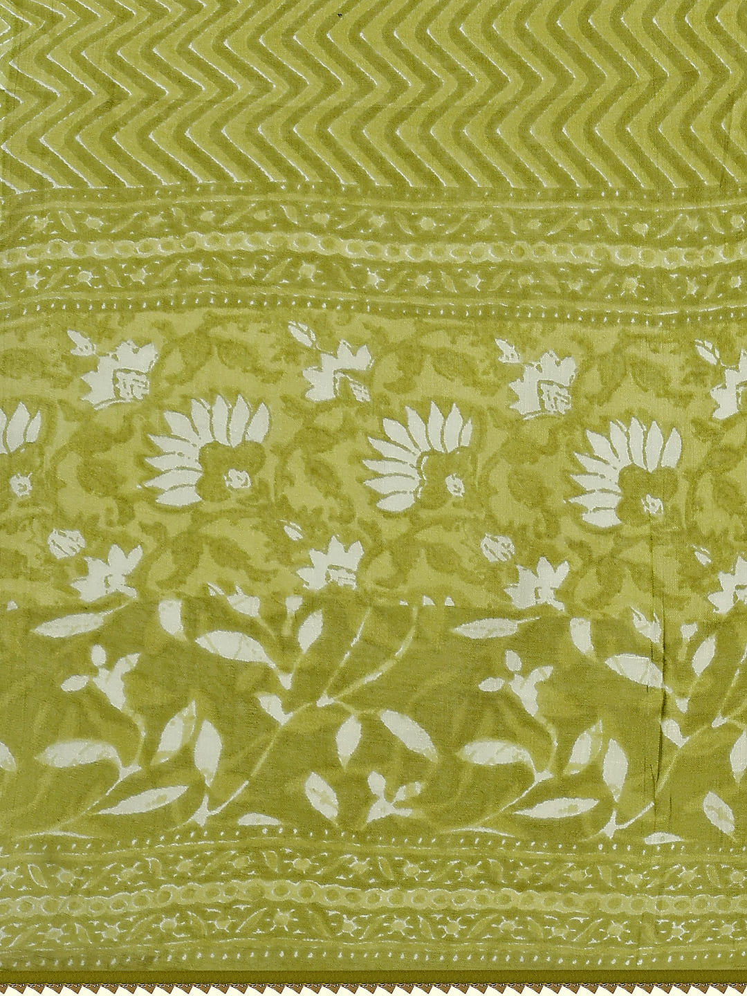 Embroidered & Floral Printed Cotton Kurta With Pant & Dupatta Set, Multicolor - Hiral Fashion - Distacart