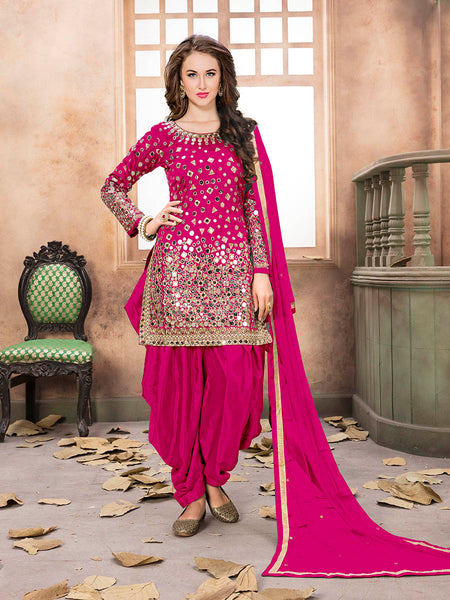Myra Rani Tafeta Silk Patiyala Suit