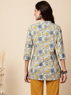 Antaran Blue Pure Cotton Printed Tunic