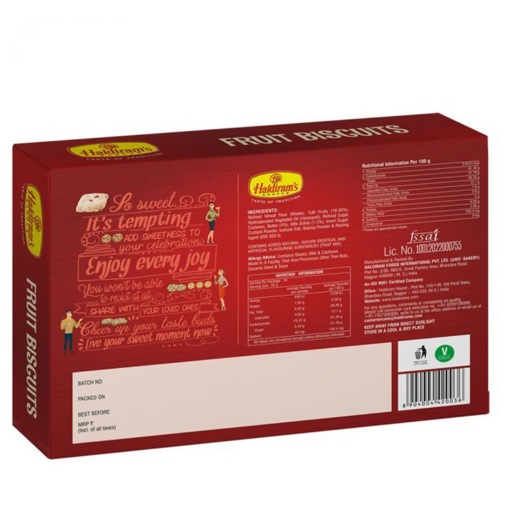 Haldiram's Fruit Cookies - Distacart