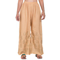 PAVONINE Beige Color Golden Printed Rayon Fabric Sharara For Women - Distacart