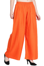PAVONINE Orange Color Rayon Fabric Half Flared Sharara For Women - Distacart